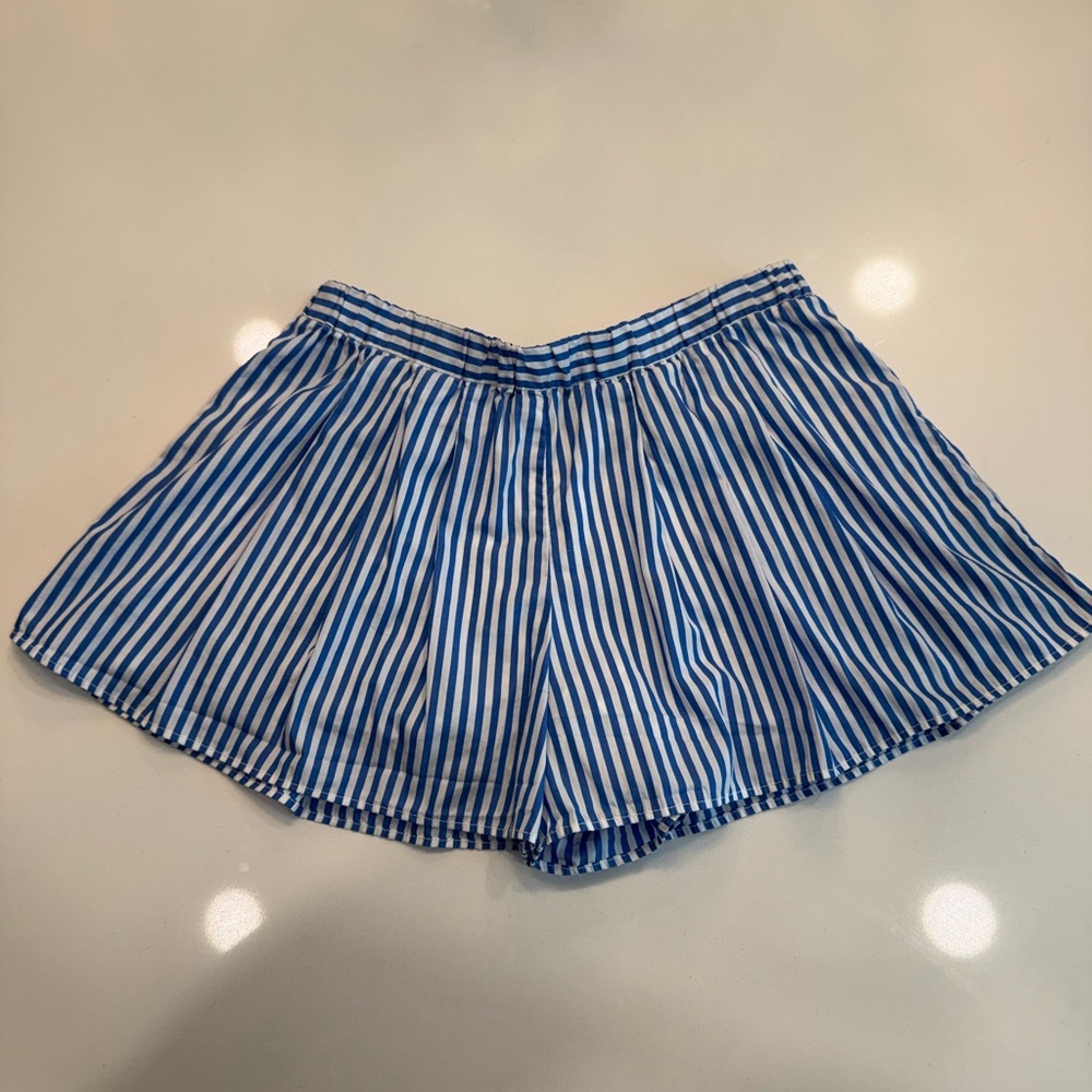 Girls Polo by Ralph Lauren Blue and White Striped Skort